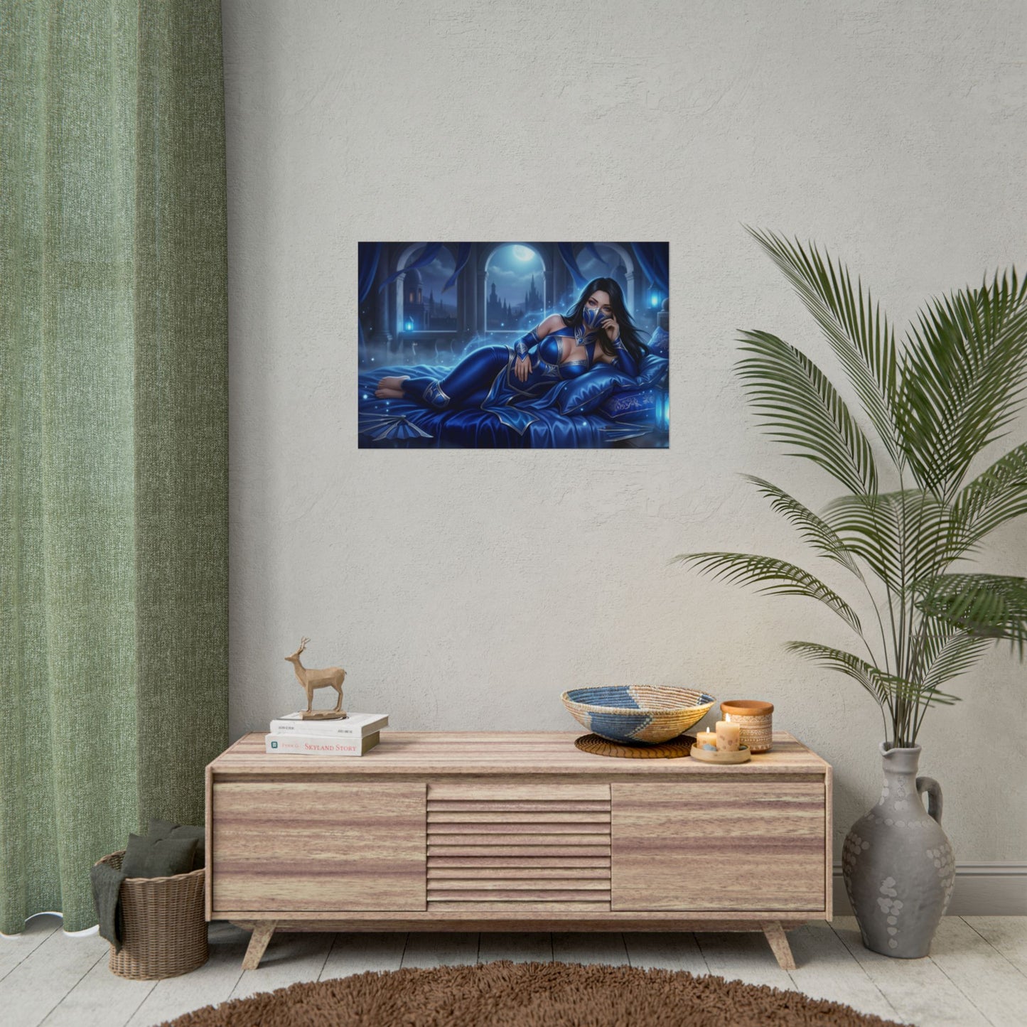 Kitana Mortal Kombat Poster, Gaming Wall Art, Ninja Print Decor