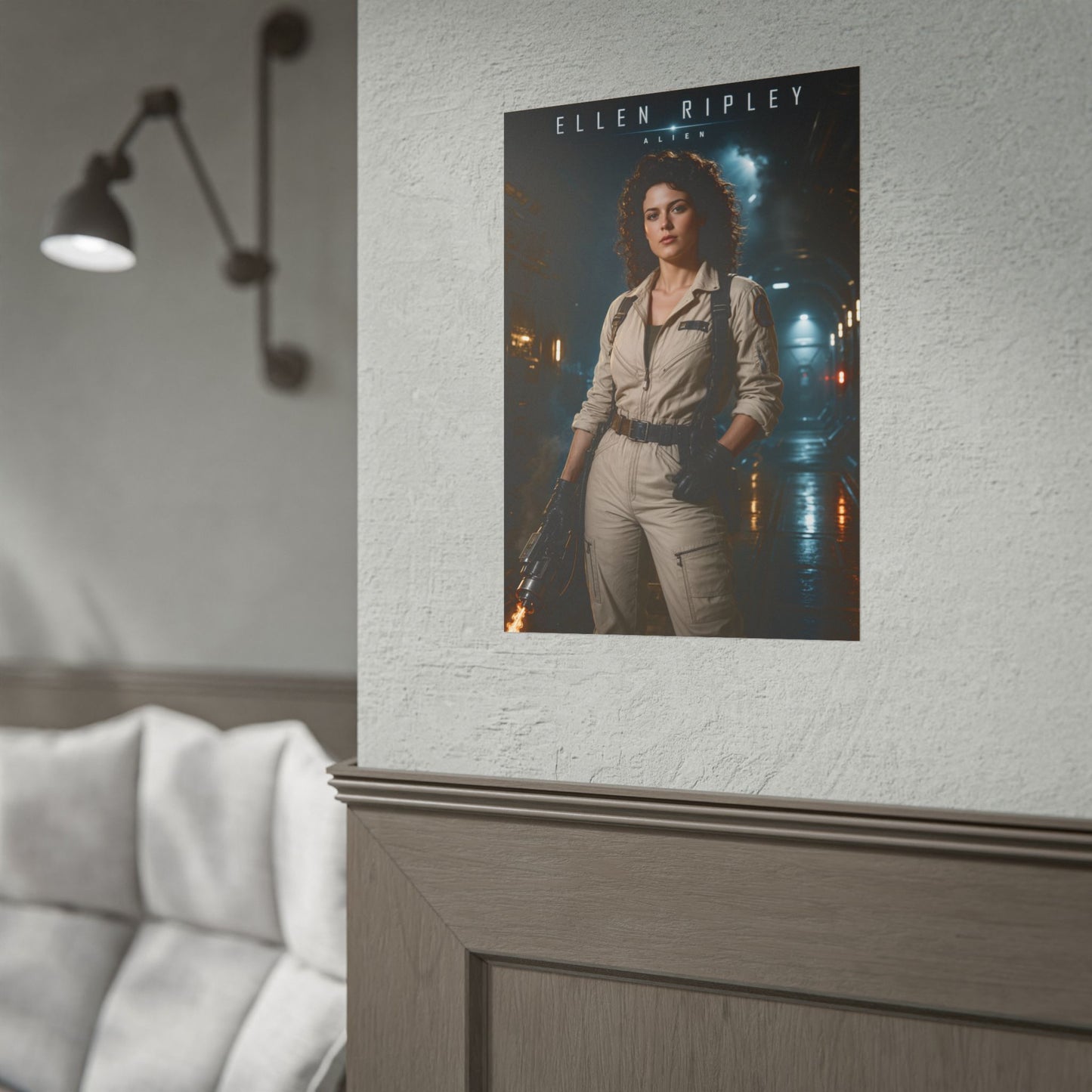 Ellen Ripley Poster, Alien Movie Wall Art, Sci Fi Poster, Gamer Decor