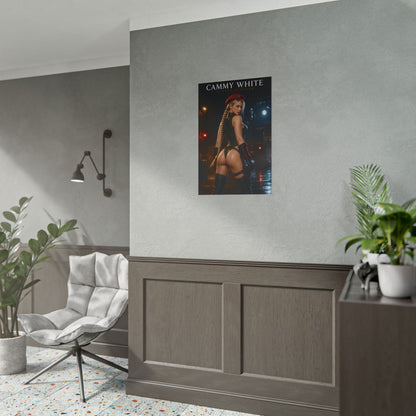 Cammy White Poster, Street Fighter Wall Art, Gaming Print, Pin Up Decor