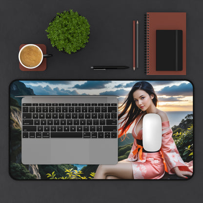 Gaming-Mauspad – Nezuko Kamado Schreibtischunterlage, Anime Demon Slayer Girl Setup