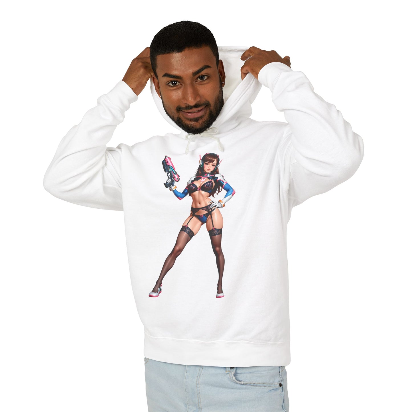 D.Va Hoodie | Overwatch Gamer Hoodie | Anime Mecha Girl Pullover