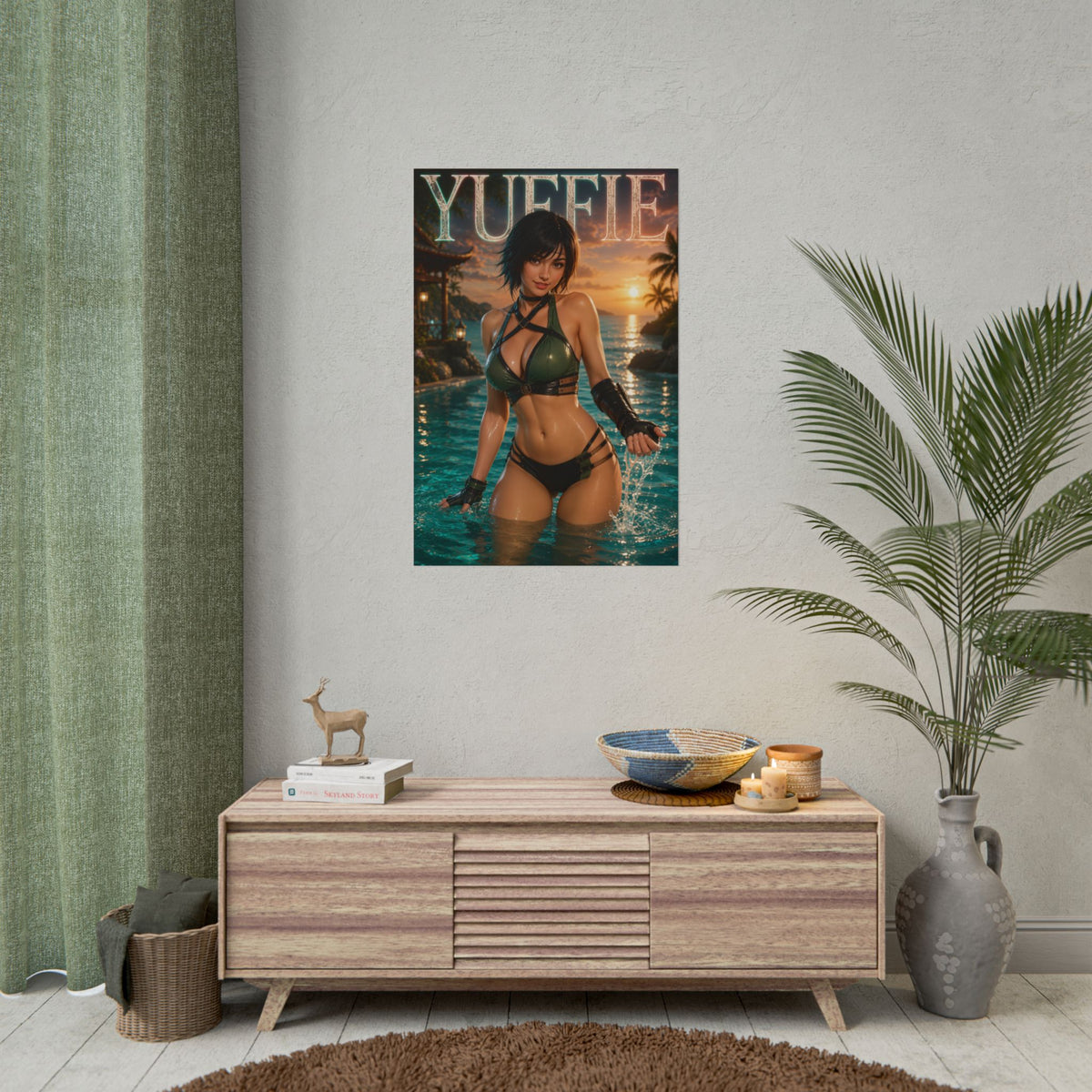 Gaming Wall Art Yuffie Kisaragi Poster Bedroom Game Room Decor Art Print