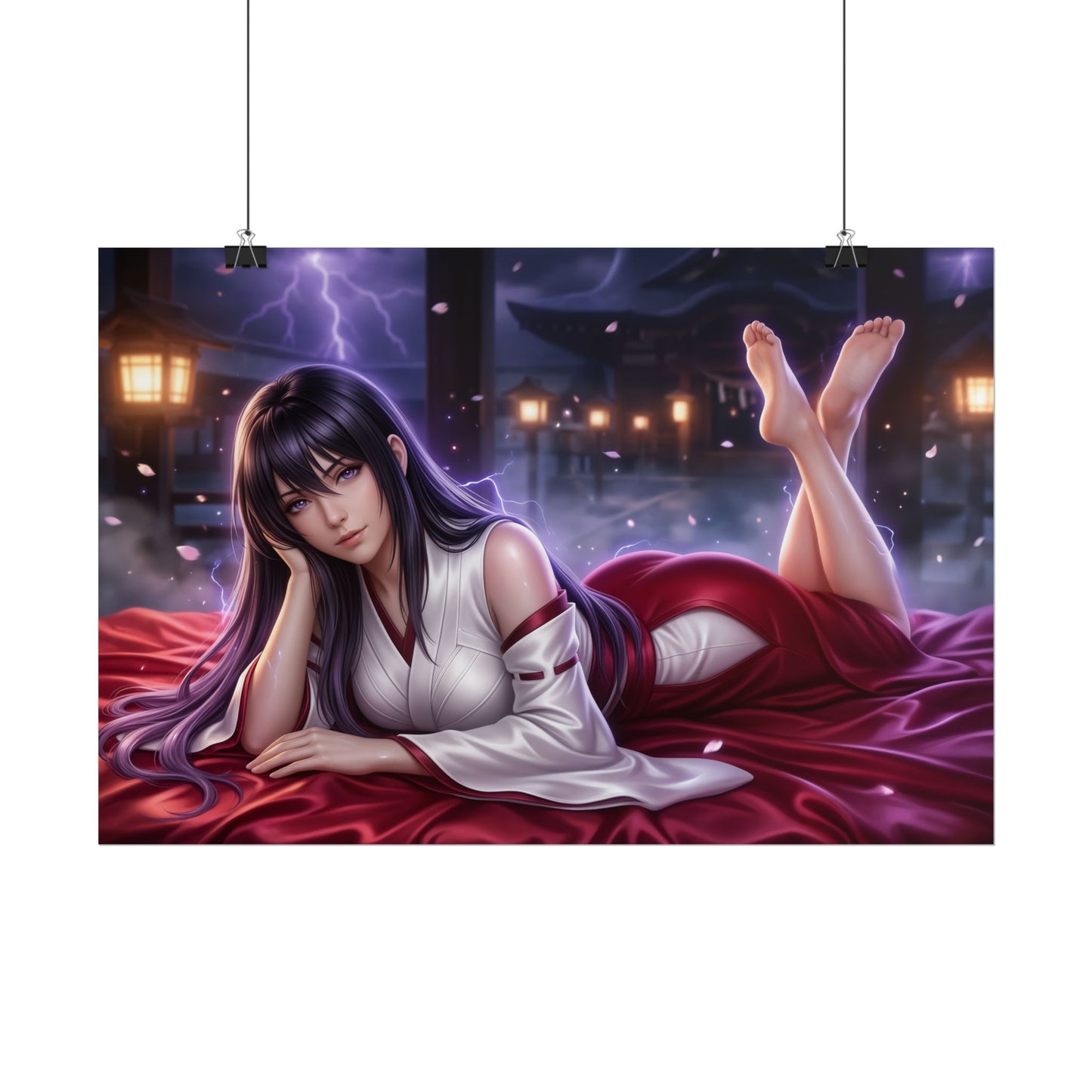 Akeno Himejima Poster, Anime Wall Art, Gaming Poster, Pin Up Decor