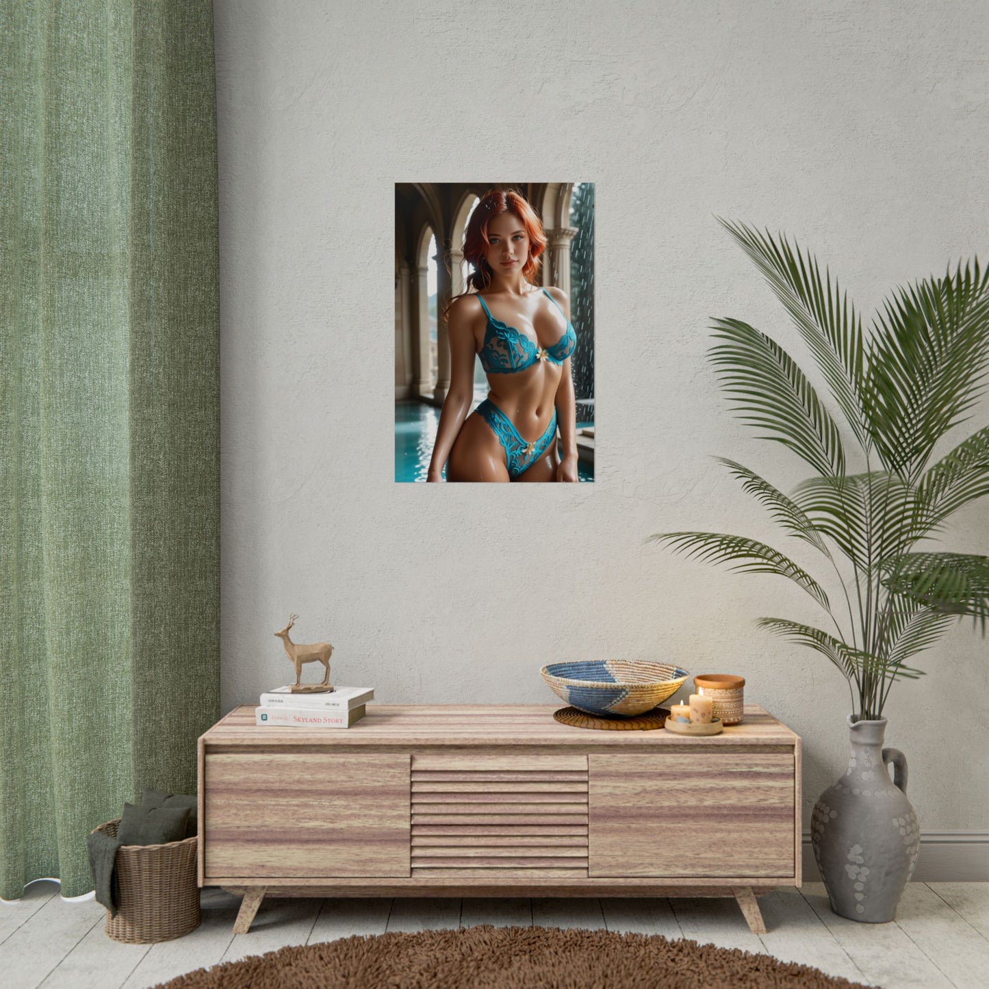 Fantasy-Waifu-Wandbild | Triss Merigold Anime-Poster für die Gamer-Zimmer-Deko