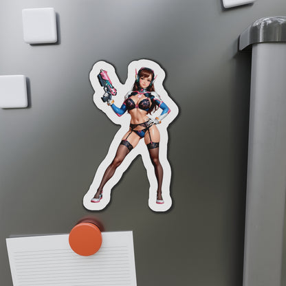 Магніт D.VA – Магніт на холодильник із зображенням дівчини-геймера з Overwatch, милий аніме-декор