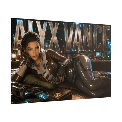 Alyx Vance Character Poster Half Life Gamer Room Wall Art Collectible Decor