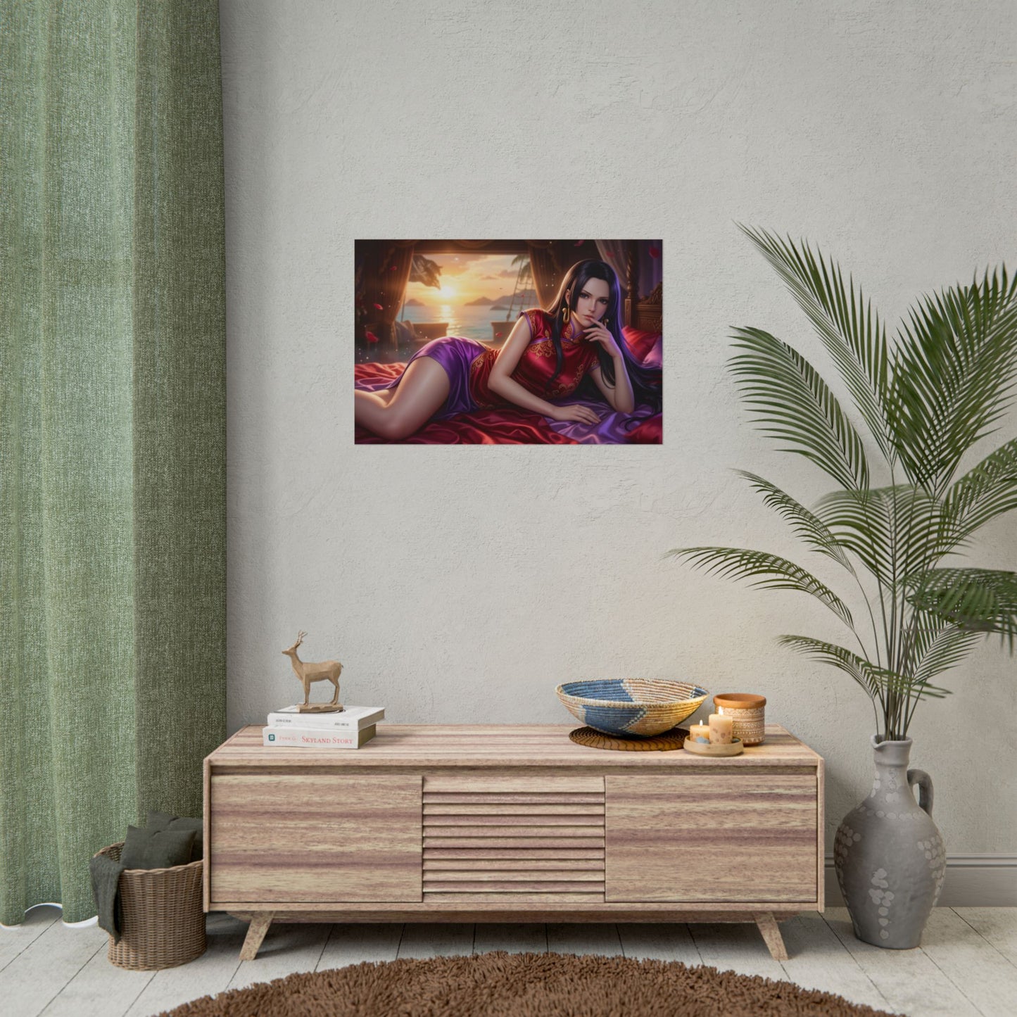 Boa Hancock Poster, One Piece Wall Art, Anime Print, Room Decor
