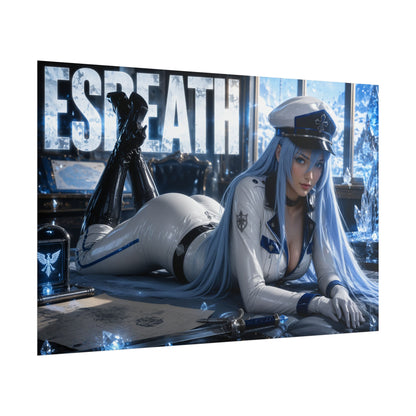 Esdeath Character Poster Akame ga Kill Anime Wall Decor Collectible Art Print