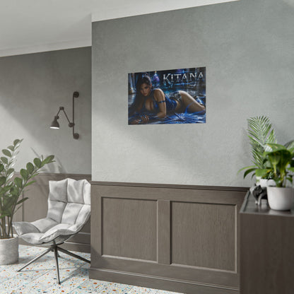 Kitana Mortal Kombat Gaming Poster Wall Art Gamer Room Decor Collectible Print
