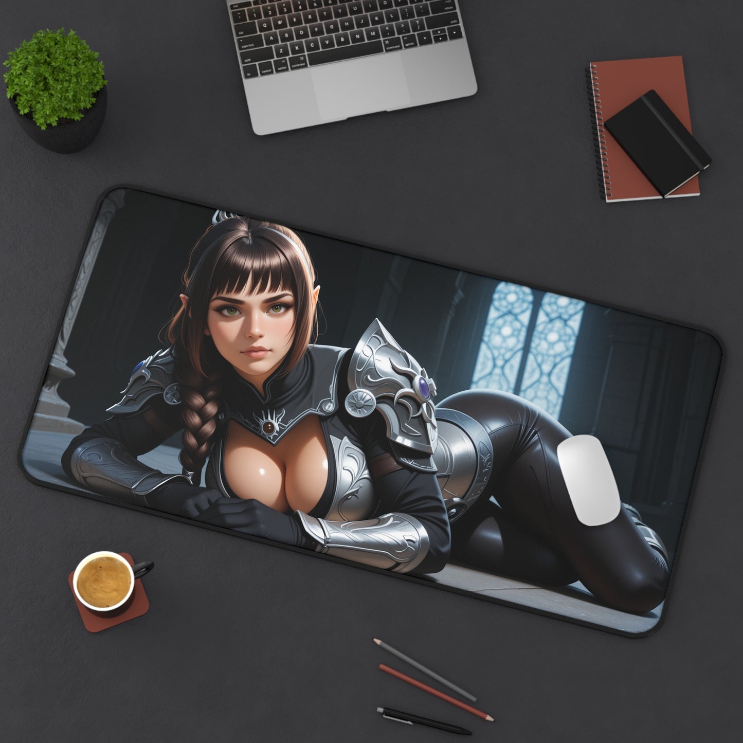 Килимок для столу Shadowheart, килимок для миші Baldur's Gate 3 Heroine, налаштування ігрового столу для фентезійних рольових ігор