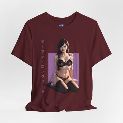 Tifa Lockhart T-Shirt | Final Fantasy VII Shirt für Otaku- und Gamer-Fans | Shirt für starke Heldinnen