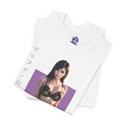 Tifa Lockhart T-Shirt | Final Fantasy VII Shirt für Otaku- und Gamer-Fans | Shirt für starke Heldinnen