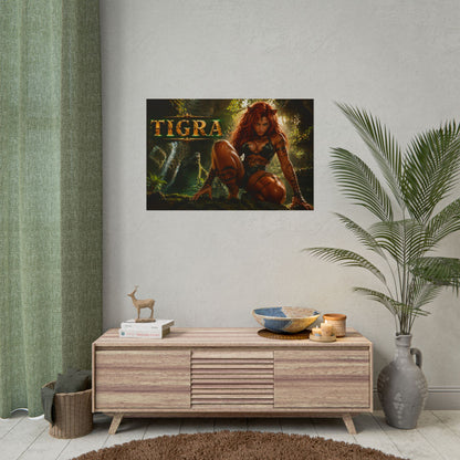 Tigra Comic Poster Character Wall Art Collector Room Decor Art Print
