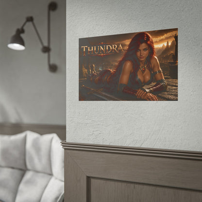 Comic Wall Art Thundra Poster Heroine Room Decor Collectible Character Print