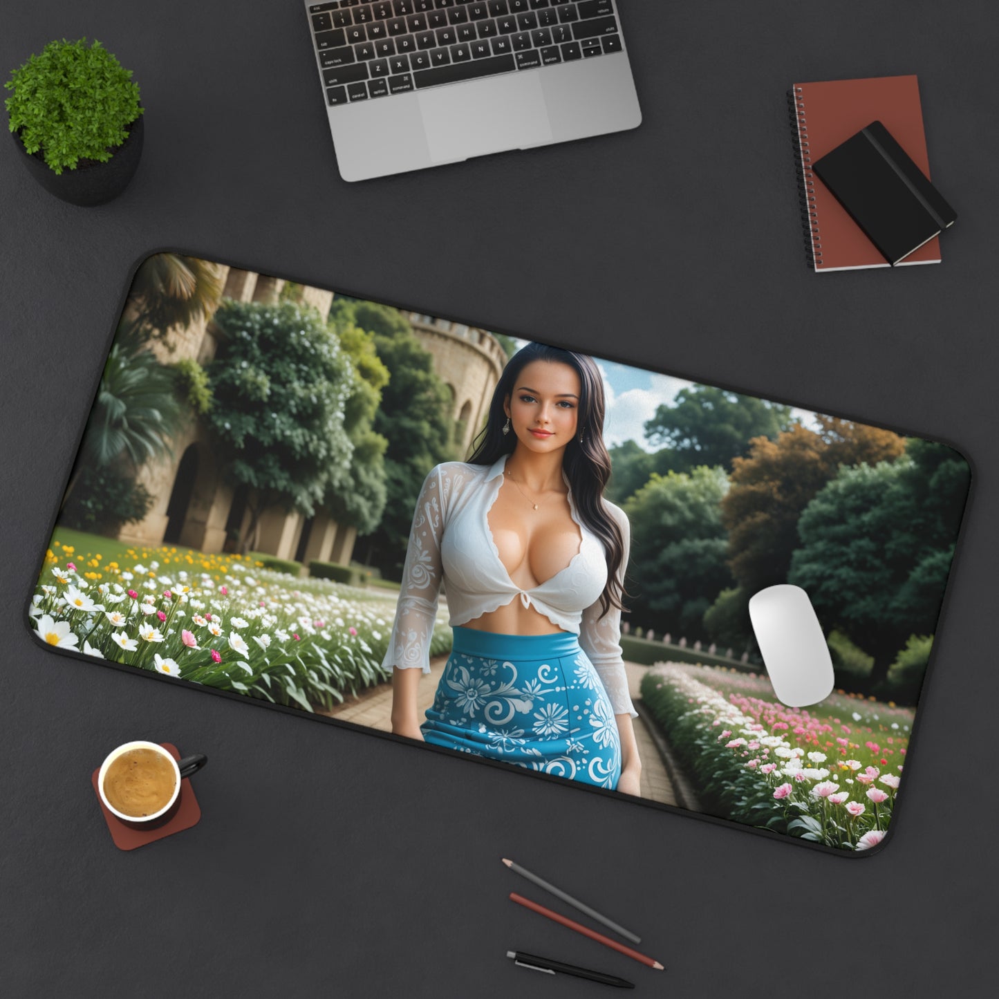 Boa Hancock Gaming-Mauspad, One Piece Schreibtischunterlage, Anime-Heldin Gaming-Setup