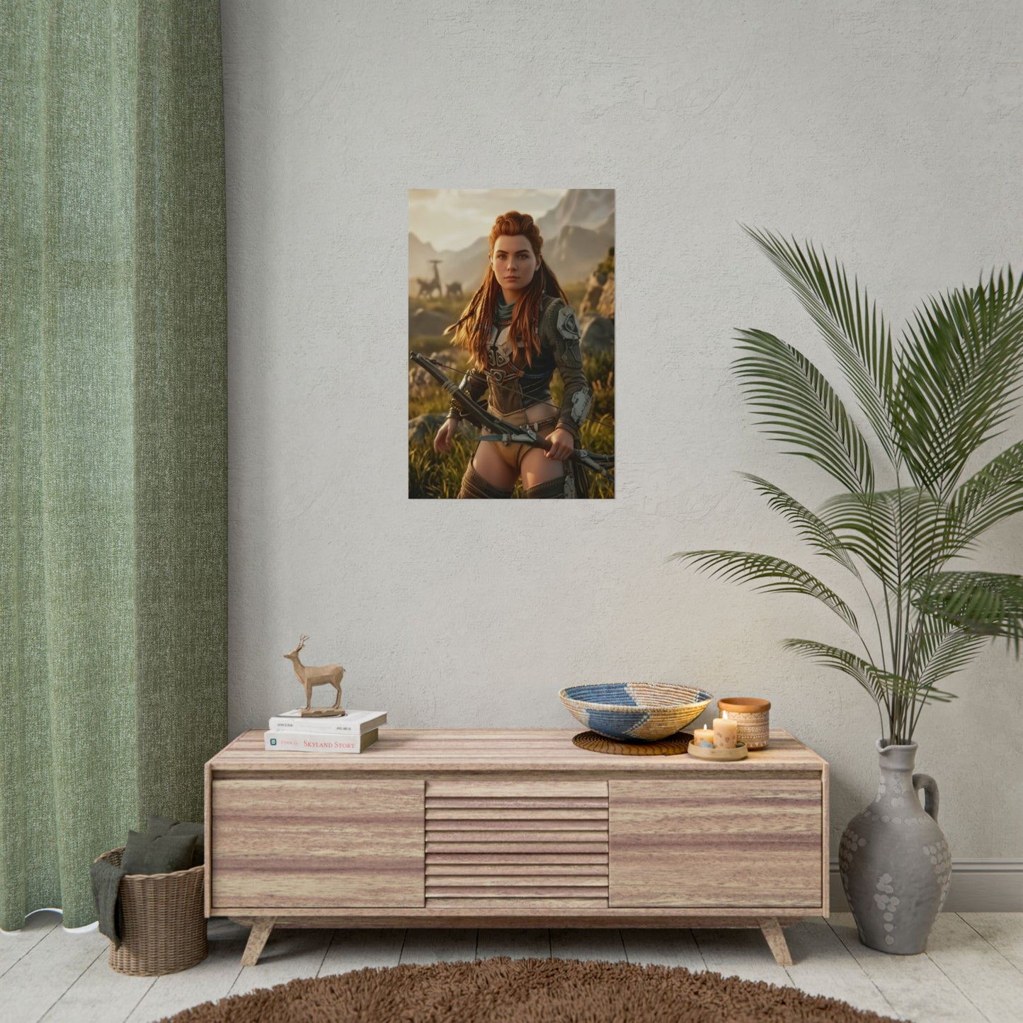 Aloy Poster Horizon Zero Dawn Wandbild Druck Gaming Deko