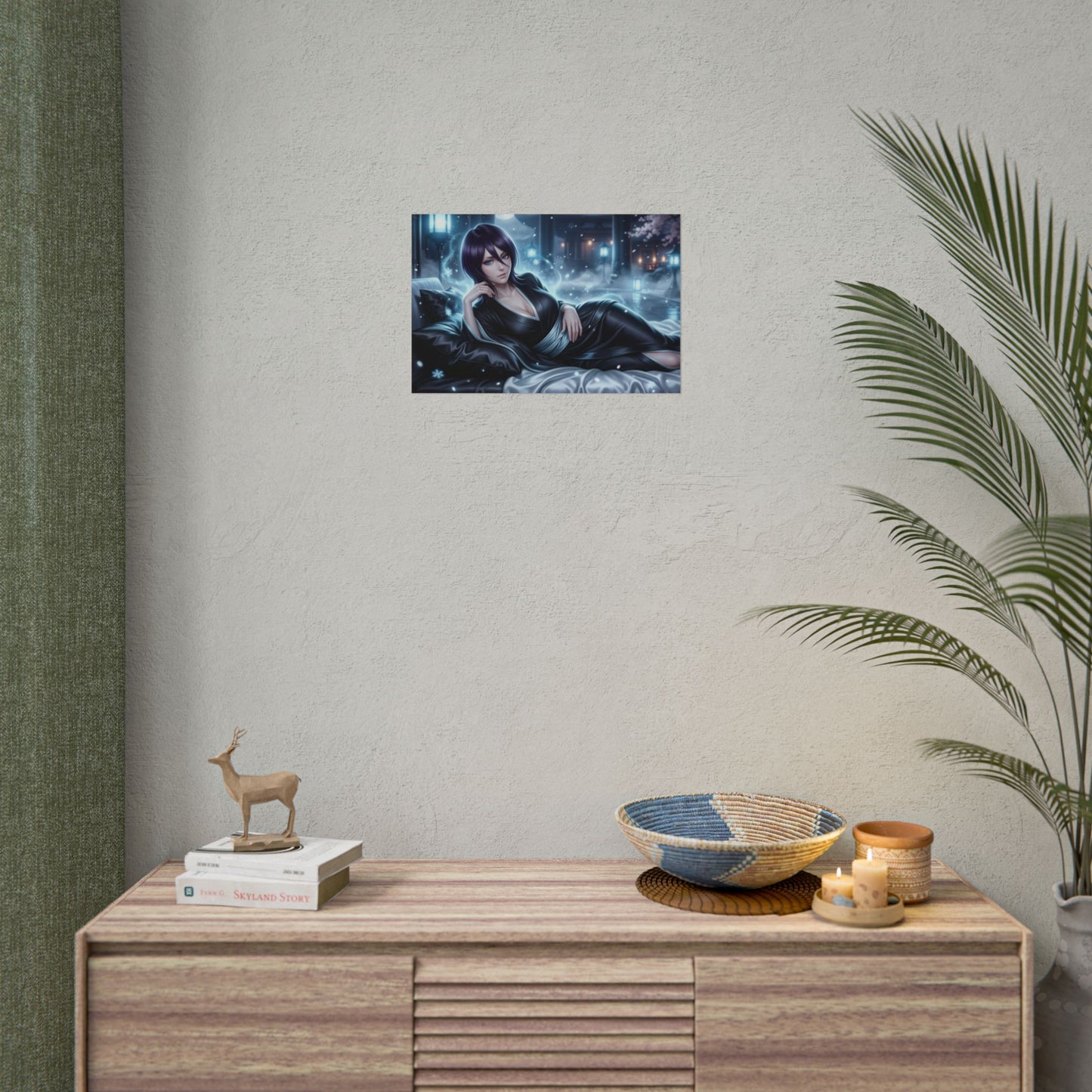 Rukia Kuchiki Poster, Bleach Wall Art, Anime Print, Room Decor