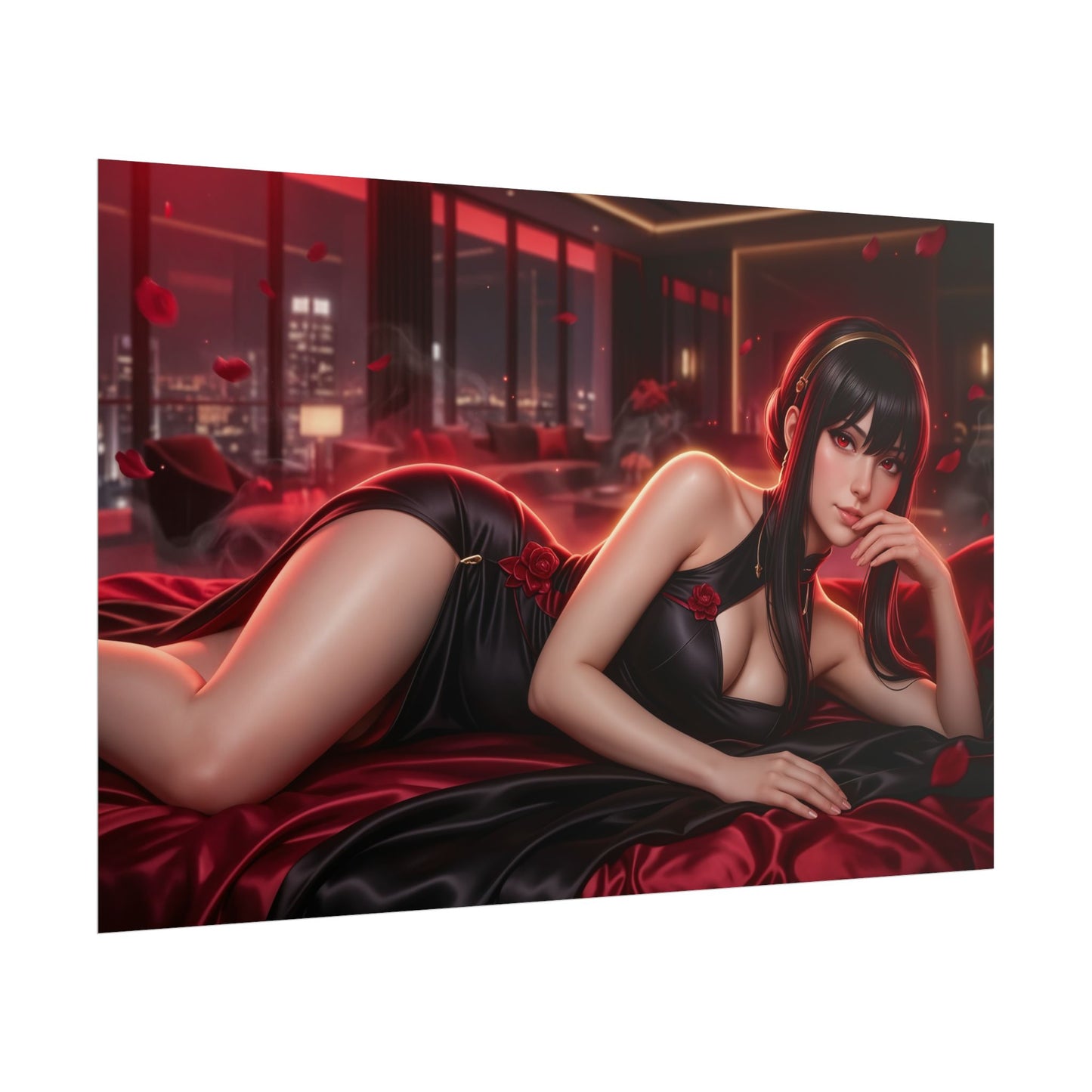 Yor Forger Poster, Anime Wall Art, Fantasy Print, Gamer Decor
