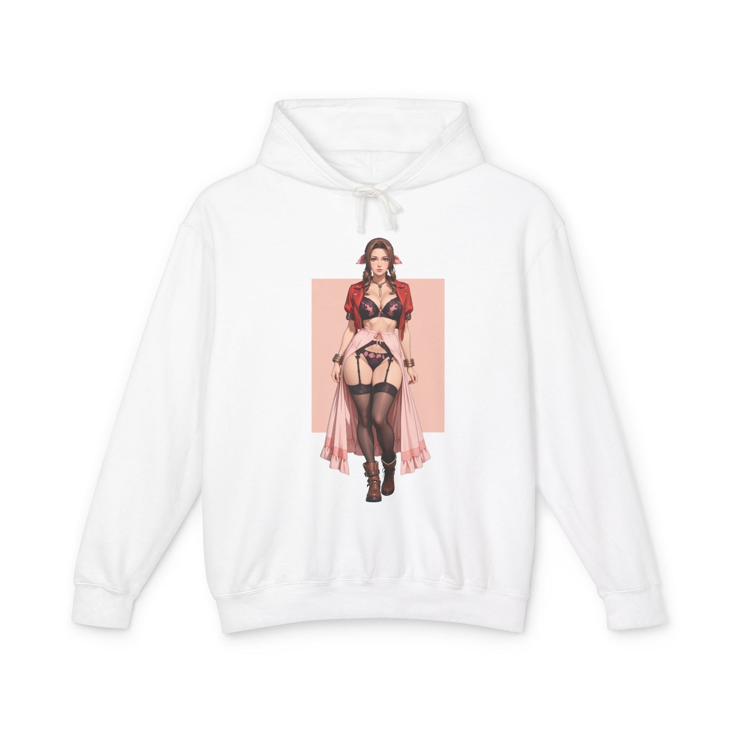Aerith Gainsborough Hoodie | FF7 Gamer Hoodie | Anime Fantasy Adventure Pullover