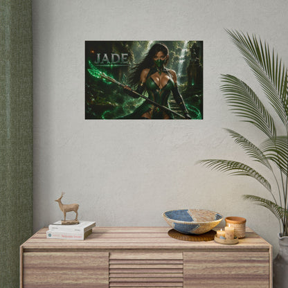 Gaming Wall Art Jade Mortal Kombat Poster Game Room Decor Gamer Gift Art Print