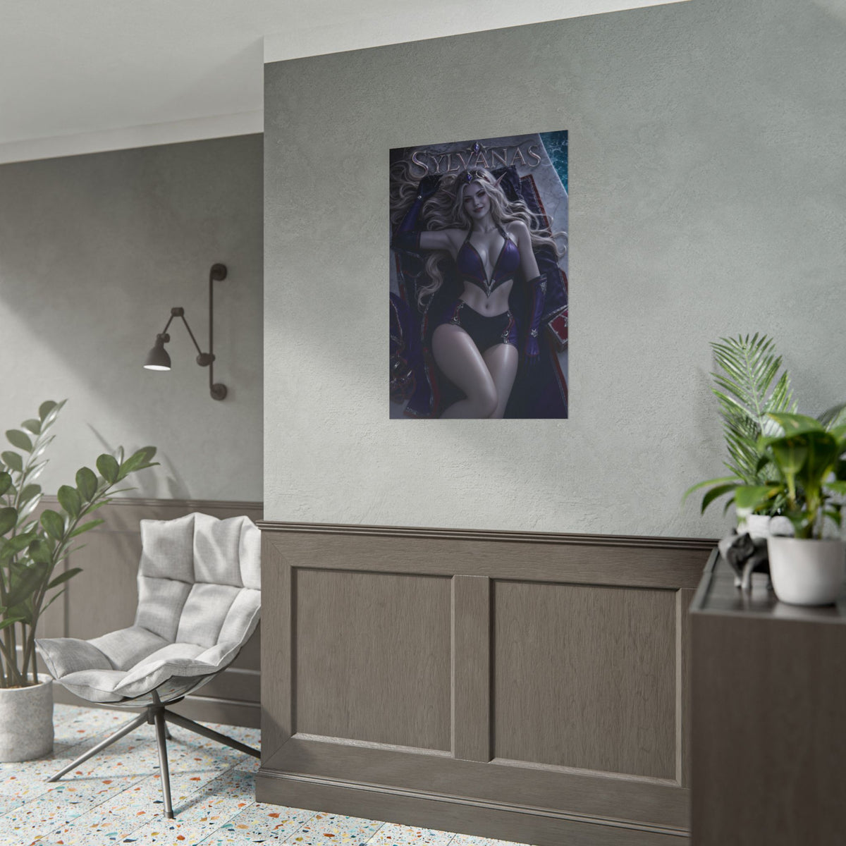 Sylvanas Character Poster Warcraft Fantasy Room Wall Decor Collectible Art