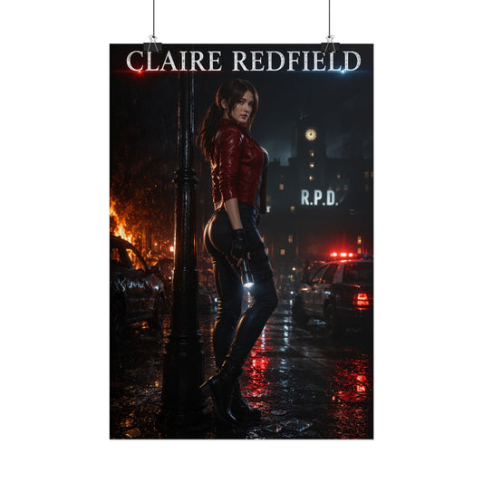 Claire Redfield Resident Evil 2 Remake Poster Wall Art Print