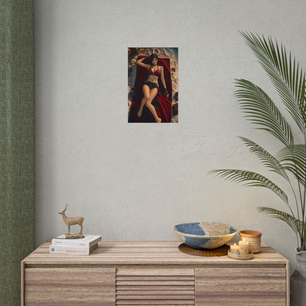Ada Wong Resident Evil Gaming Poster Wall Art Gamer Room Decor Collectible Print