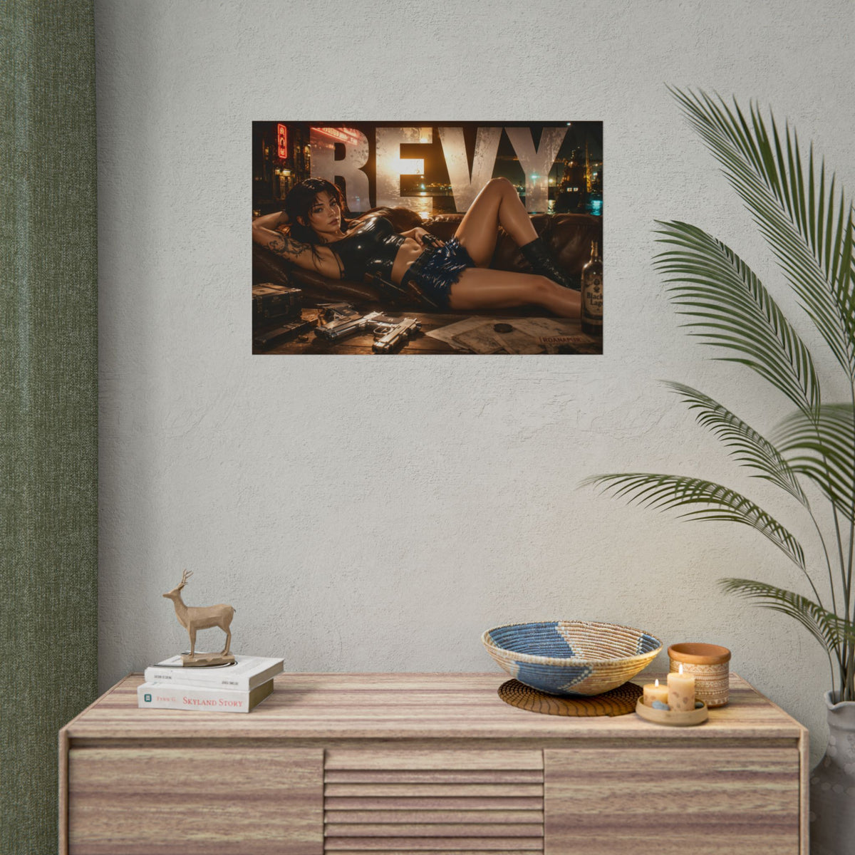 Revy Black Lagoon Anime Poster Character Wall Art Room Decor Collectible Print