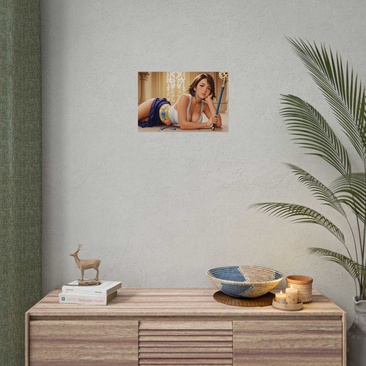 Yuna Anime-Poster | Fantasy-Waifu-Wandbild für Otaku-Zimmer oder Gaming-Setup