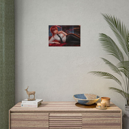 Makima Poster, Anime Wall Art, Manga Print, Room Decor
