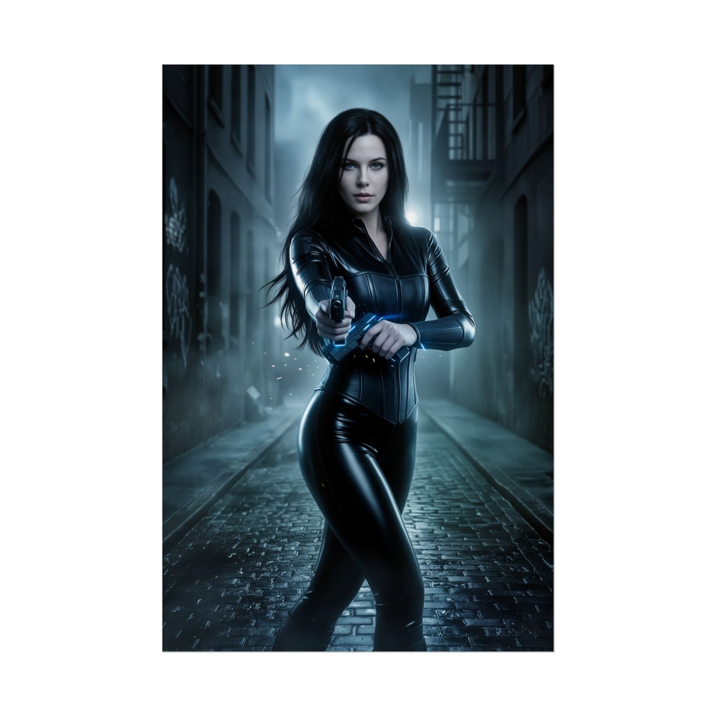 Selene Underworld Poster, Underworld Wall Art Print, Vampire Warrior Girl Decor, Gothic Movie Art, Gift for Fan