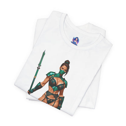 Jade T-Shirt | Mortal Kombat Grafik-T-Shirt für Gamer &amp; Anime-Fans | Krieger-Waifu-Shirt