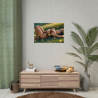 Pocahontas Anime-Poster | Wandbild mit Naturgeist-Waifu für die Zimmerdekoration