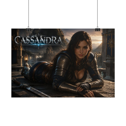 Gamer Room Poster Cassandra Soulcalibur Wall Art Character Collectible Print