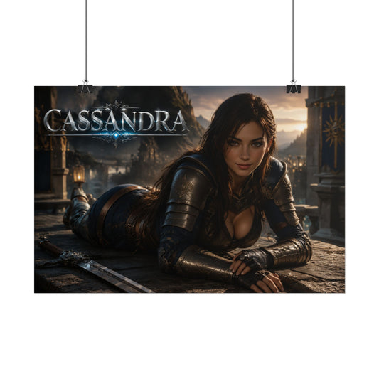 Gamer Room Poster Cassandra Soulcalibur Wall Art Character Collectible Print