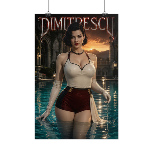 Lady Dimitrescu Resident Evil Poster Wall Art Character Room Decor Collectible P