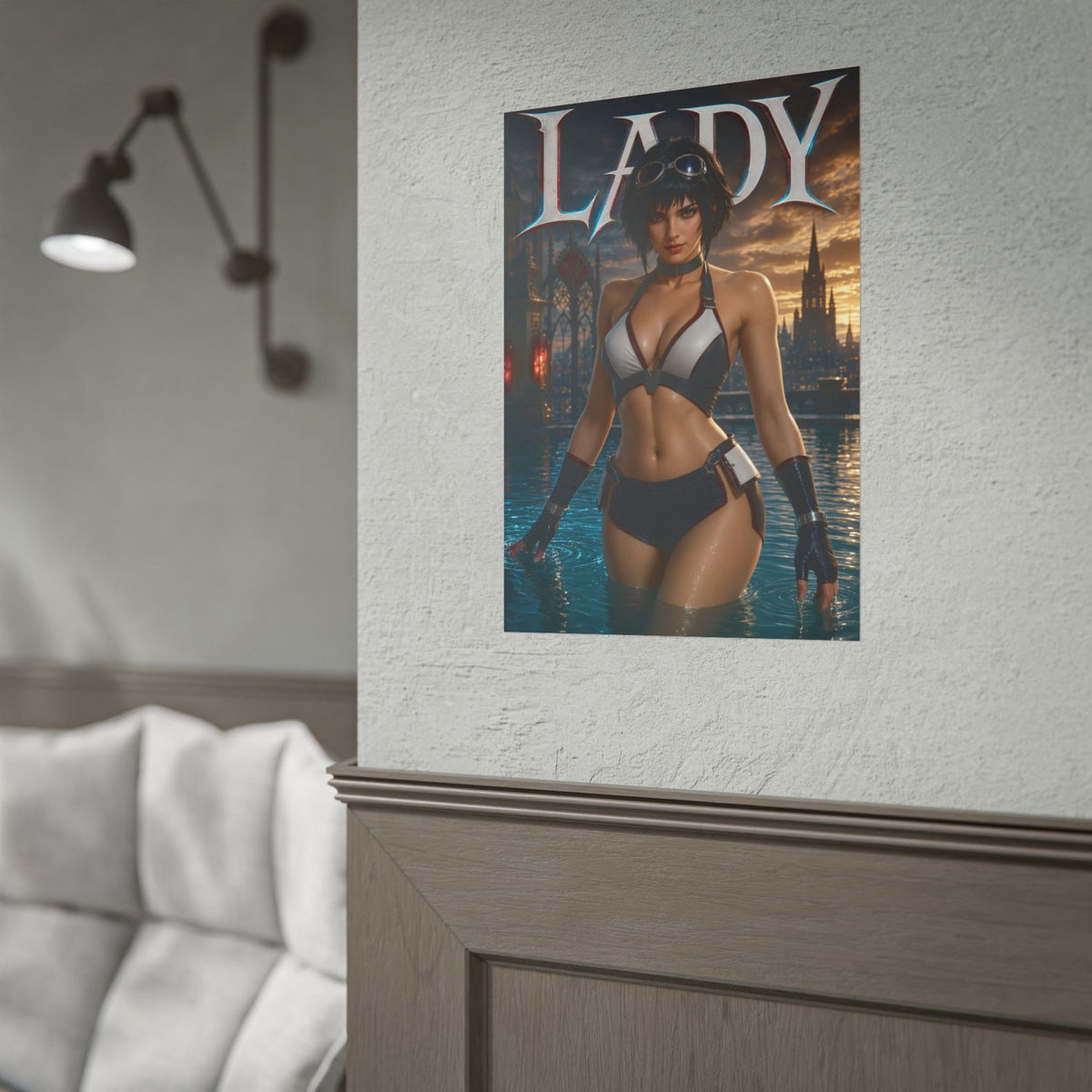 Lady Character Poster Devil May Cry Gamer Gift Gaming Setup Wall Decor Print