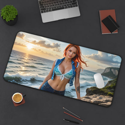 Nami Gaming-Mauspad, One Piece Schreibtischunterlage, Anime Navigator Girl Setup