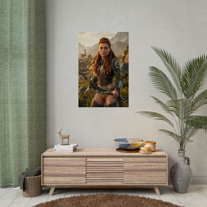 Aloy Poster Horizon Zero Dawn Wandbild Druck Gaming Deko