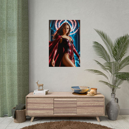 Scarlet Witch Artwork – Dramatic Heroine Poster for Stylish Home Decor