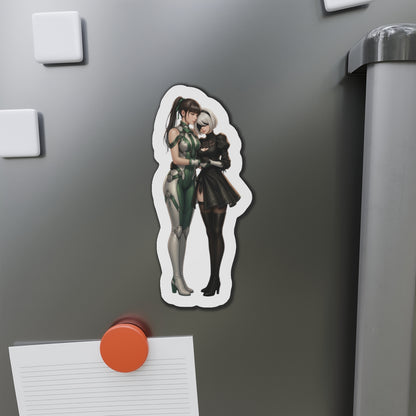 Eve &amp; 2B Magnet – Stellar Blade x Nier Automata Kühlschrankmagnet, Anime-Duo-Dekoration