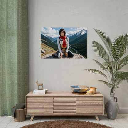 Mikasa Ackerman Anime-Poster | Waifu-Wandbild für taktische Otaku-Deko