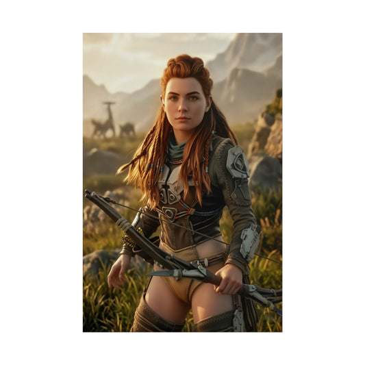 Aloy Poster Horizon Zero Dawn Wall Art Print Gaming Decor