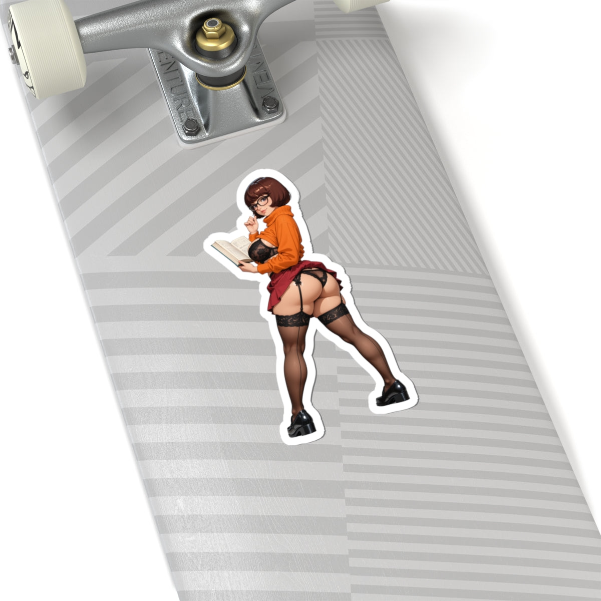 Наклейка Velma – вінілова наклейка розгадувача таємниць для ноутбуків, журналів та спорядження