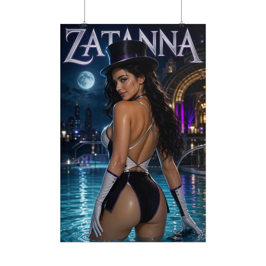 Comic Wall Art Zatanna Poster Heroine Room Decor Collectible Character Print
