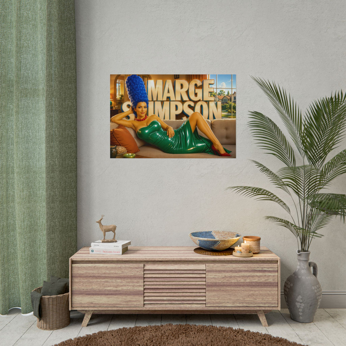 Marge Simpson The Simpsons Poster Cartoon Wall Art Room Decor Collectible Print