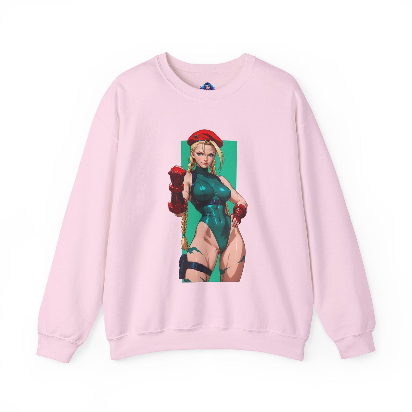 Cammy White Sweatshirt, Street Fighter Crewneck, Premium Gaming Apparel for Fans