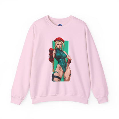Cammy White Sweatshirt, Street Fighter Crewneck, Premium Gaming Apparel for Fans