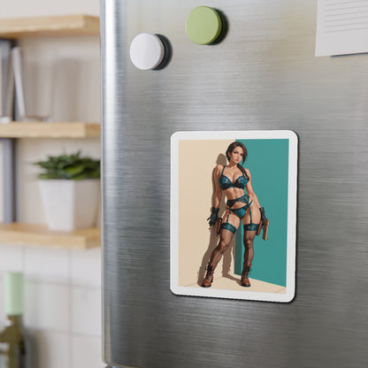 Магніт Лара – сексуальний аніме-магніт із розкрадачки гробниць, декор із гарячою дівчиною-авантюристкою