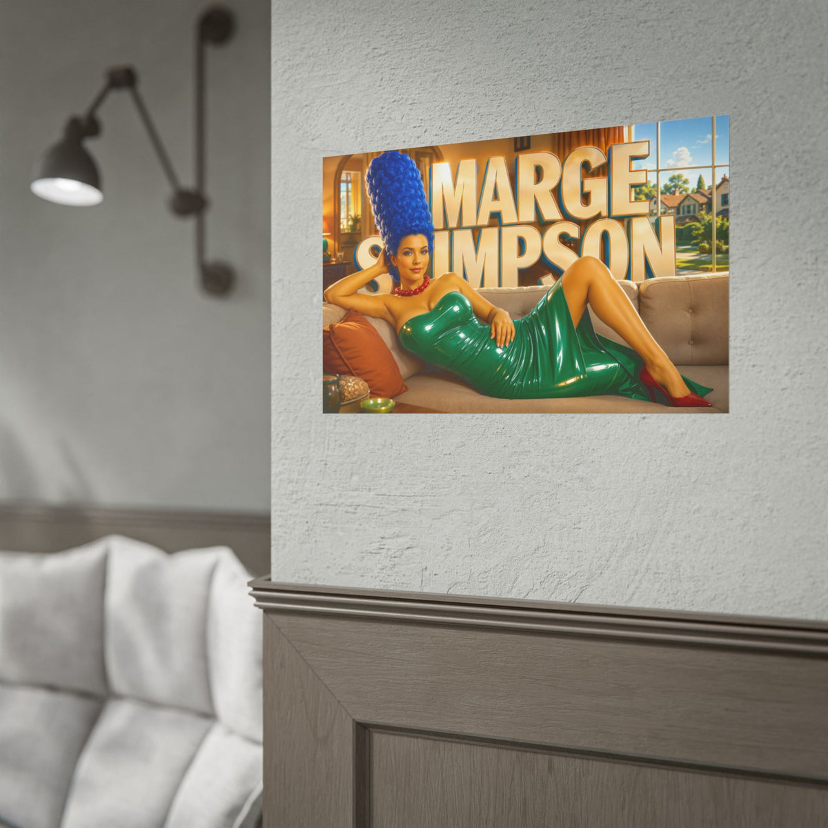 Marge Simpson The Simpsons Poster Cartoon Wall Art Room Decor Collectible Print